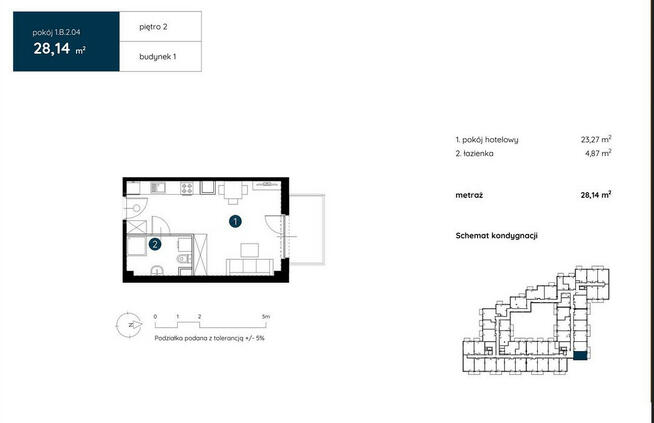 Apartament hotelowy/dla studenta/pod inwestycję/Fabryczna