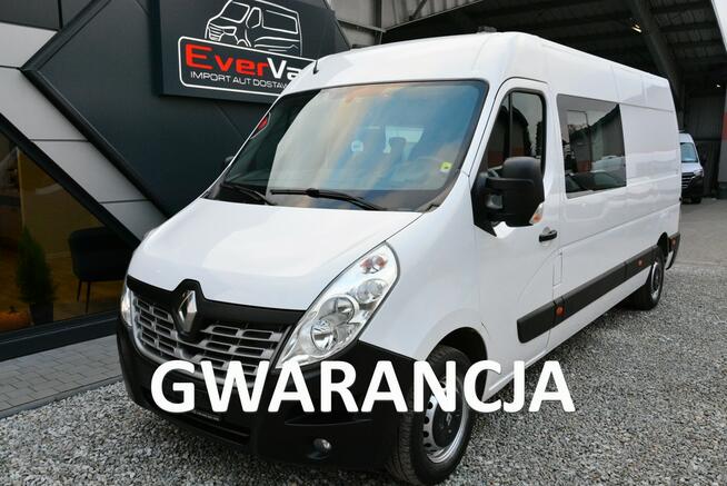 Renault Master 7 osobowy brygadówka doka max pełna opcja servis regały