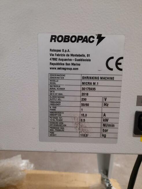 OKAZJA: Maszyna do Foliowania ROBOPAC Micra M – Stan Idealny