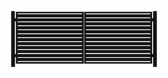 Brama ogrodzeniowa typ WALL 80 szer. 5,0m/1,5m