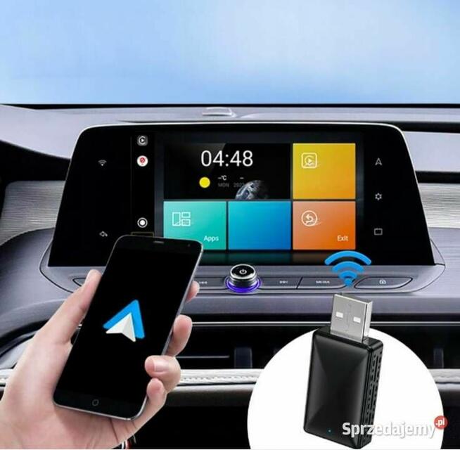 Bezprzewodowy Adapter USB CarPlay do iPhone iOS ANDROID Łódź