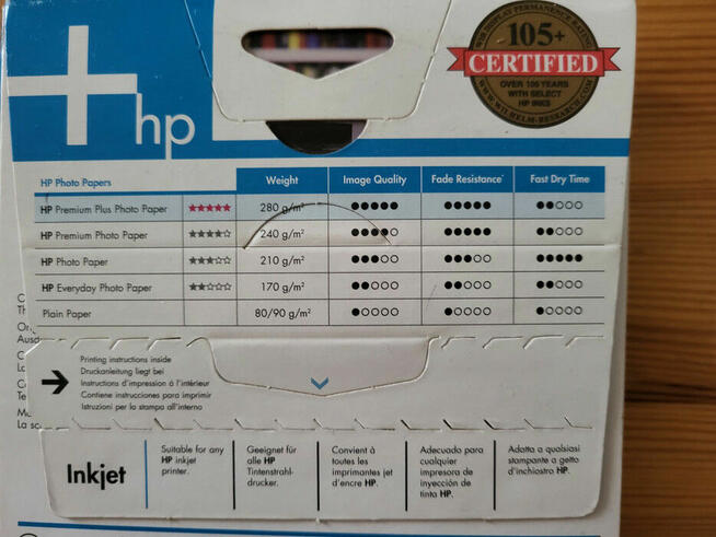 HP Premium Plus Photo Paper 10x15 cm 100 sztuk - real foto