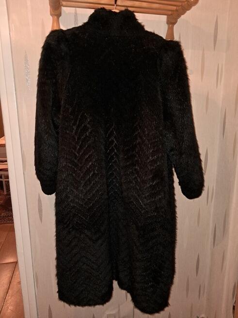 Futro damskie, czarne, długie, do sprzedania