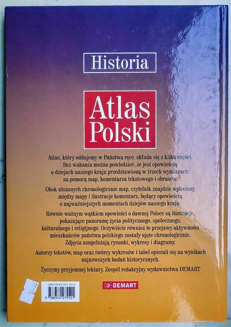 Książka Historia Atlas Polski bogato ilustrowana