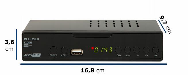 NOWY DEKODER DVB-T2 TV NAZIEMNEJ H.265 HEVC FULL HD USB HDMI