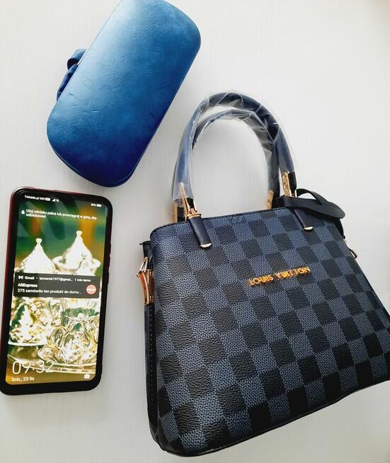 Louis Vuitton torebka kuferek z zamkiem 24x17 cm