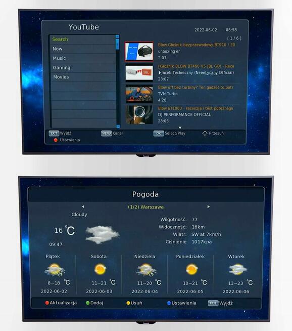 NOWY DEKODER DVB-T2 TV NAZIEMNEJ H.265 HEVC FULL HD USB HDMI