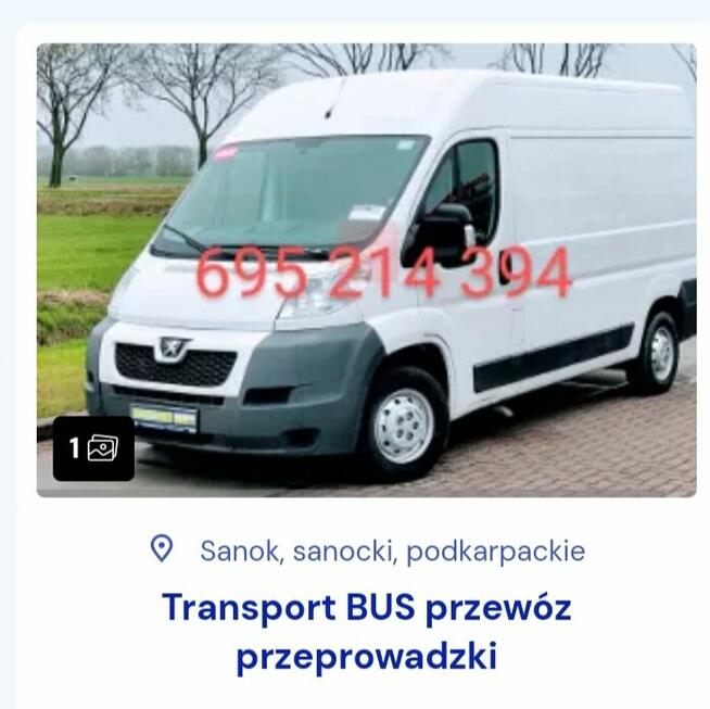 Transport przewóz przeprowadzki BUS