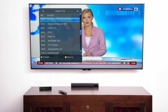 DEKODER DVB-T2 TV NAZIEMNEJ H.265 HEVC NOWY GWARANCJA