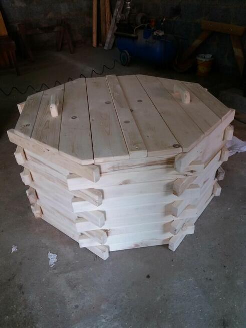 studnia ogrodowa zabudowa kręgu