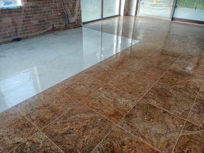 Szlifowanie krystalizacja polerowanie marmuru granitu betonu