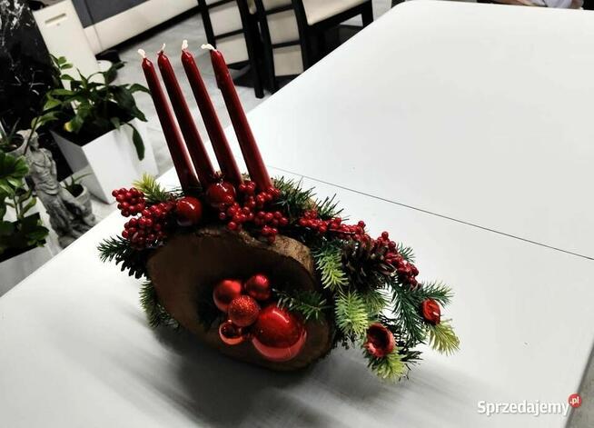 Kompozycja na plastrach drzewa