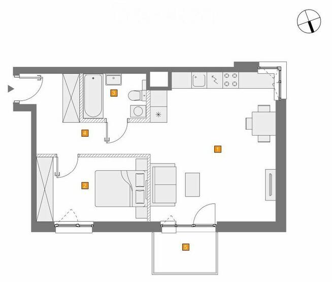 Jasne i przestronne M2 z balkonem I Włochy