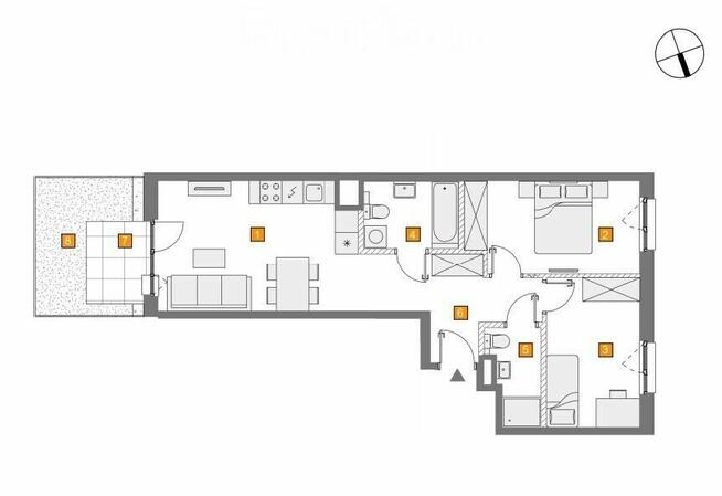 M3 I ogródek z tarasem I 2 łazienki I Włochy