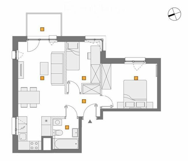 Jasne M3 z balkonem I funkcjonalne I Włochy