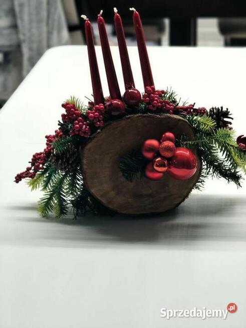 Kompozycja na plastrach drzewa