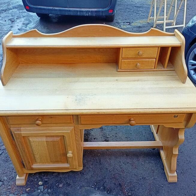 Biurko Drewniane Masywne, Uniwersalne Prawe lub lewe strona,