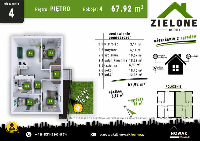 Nowe BEZCZYNSZOWE mieszkania z ogródkami/ul. Kopystyńskiego
