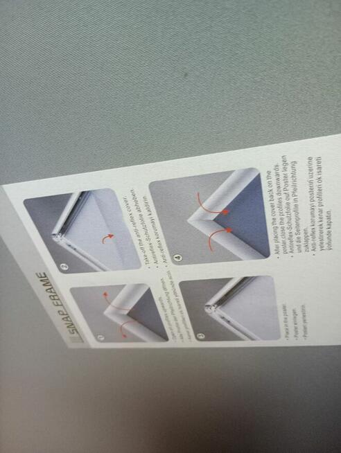 Rama plakatowa aluminiowa Snap frame zatrzaskowa 73x103