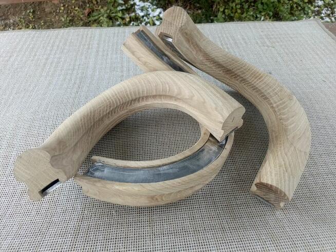 SKRĘT SKRĘTY DO SCHODÓW PORĘCZY BARIERKI ŁUKI DREWNA DREWNI