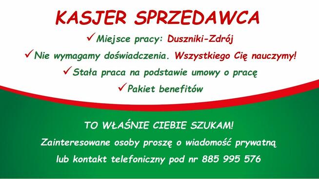 Praca w markecie Dino Polska S.A. Duszniki-Zdrój