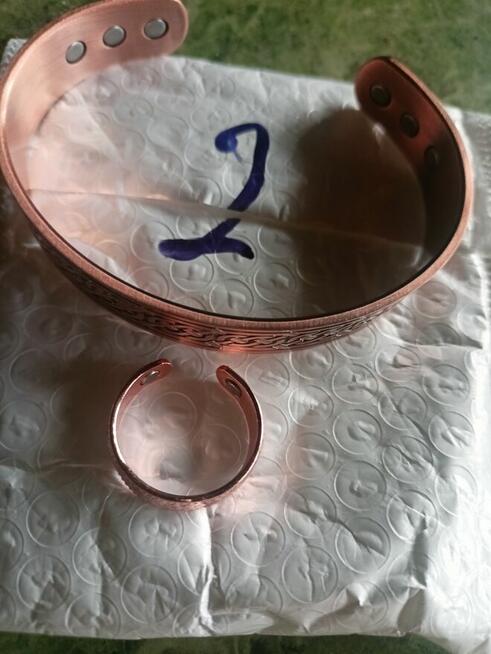 Bransoletki lecznicze Miedziane z magnesami.