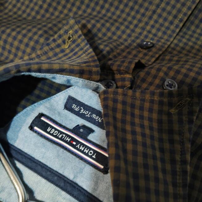 Koszula w kratkę Tommy Hilfiger rozmiar S używana