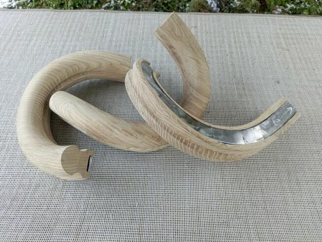 SKRĘT SKRĘTY DO SCHODÓW PORĘCZY BARIERKI ŁUKI DREWNA DREWNI