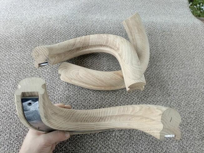 SKRĘT SKRĘTY DO SCHODÓW PORĘCZY BARIERKI ŁUKI DREWNA DREWNI