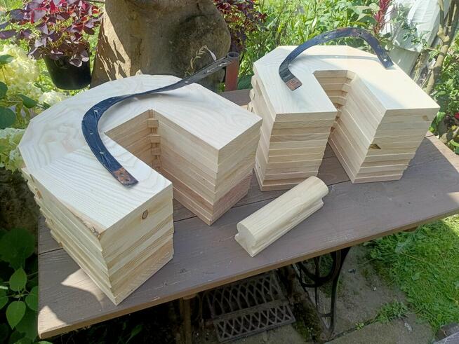 SKRĘT SKRĘTY DO SCHODÓW PORĘCZY BARIERKI ŁUKI DREWNA DREWNI