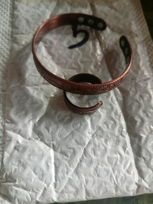 Bransoletki lecznicze Miedziane z magnesami.