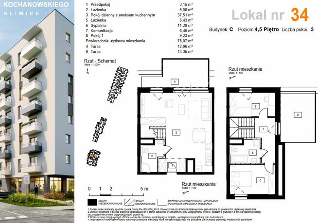 26-95m2 (1,2,3,4 pok.) Os. Kochanowskiego BEZ PROWIZJI