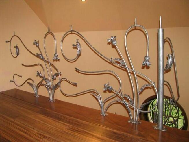 Balustrada wewnętrzna złota