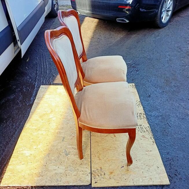 Krzesła Medaliony , 2 Krzesła Stylowe Tapicerowane, Stylowe