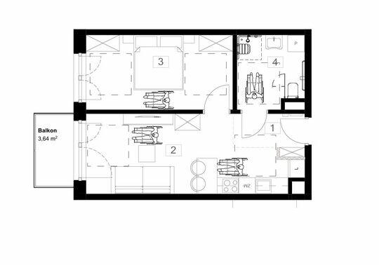 25-73 m2 (1-4 pok.) zamknięte Osiedle Poezji Gliwice