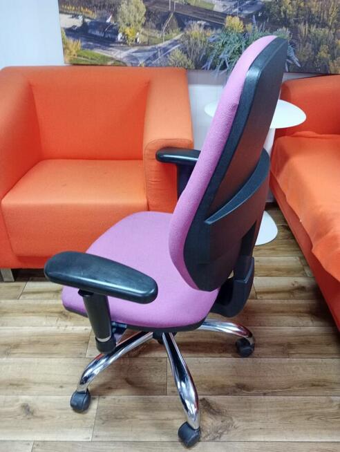 Fotel obrotowy młodzieżowy różowy fotele obrotowe biurowe