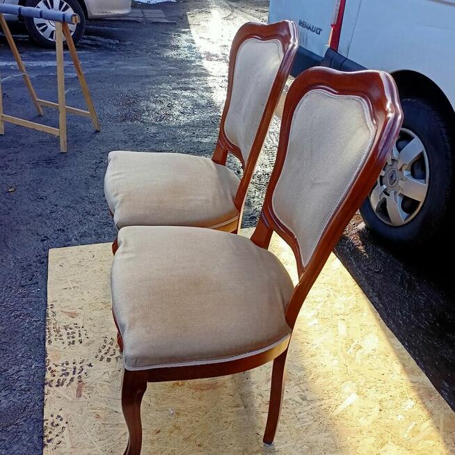 Krzesła Medaliony , 2 Krzesła Stylowe Tapicerowane, Stylowe