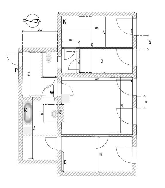 Przestronne mieszkanie z widokiem na górę Dzikowie