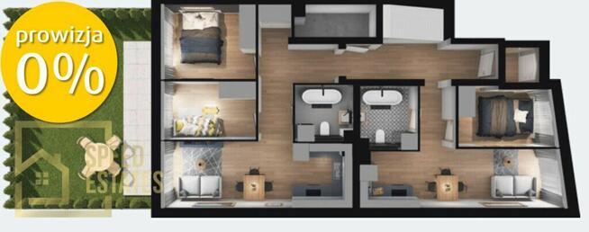 ⭐️5 pokoi z ogródkiem. Smart home⭐️