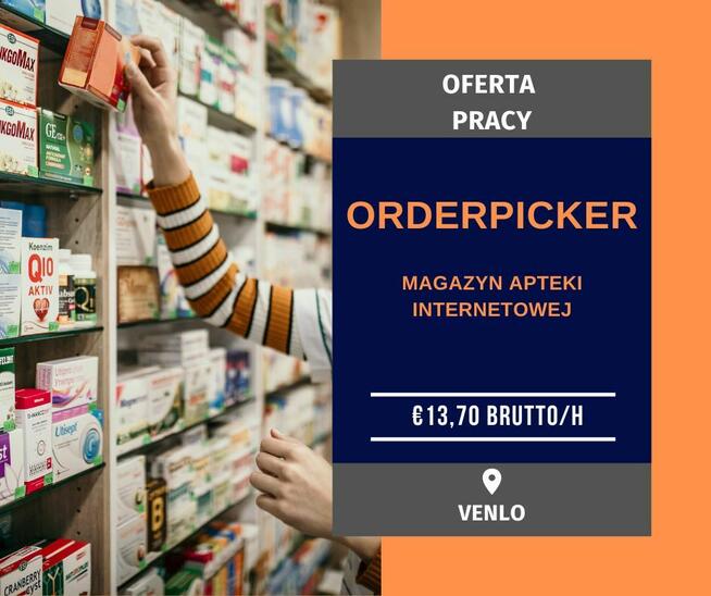 Pracownik magazynu z artykułami medycznymi Praca Holandia