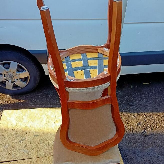 Krzesła Medaliony , 2 Krzesła Stylowe Tapicerowane, Stylowe