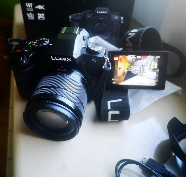 Panasonic DMC-G80M Lumix bezlusterkowy aparat cyfrowy + obie