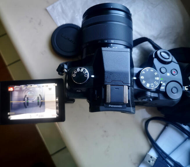 Panasonic DMC-G80M Lumix bezlusterkowy aparat cyfrowy + obie