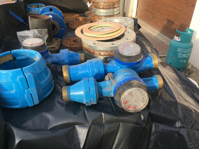 wodomierze, złączki, kształtki, opaski, zabezpieczenia do rur
