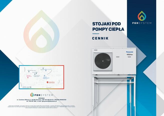 stojaki pod pompy ciepła