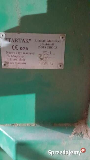 Trak taśmowy pionowy obrzynarka oflisiarka Piła ze stołem