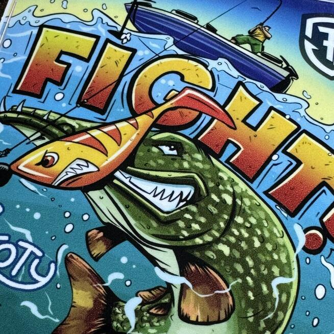 PREZENT DLA WĘDKARZA - Zestaw laminowanych naklejek 9 sztuk!