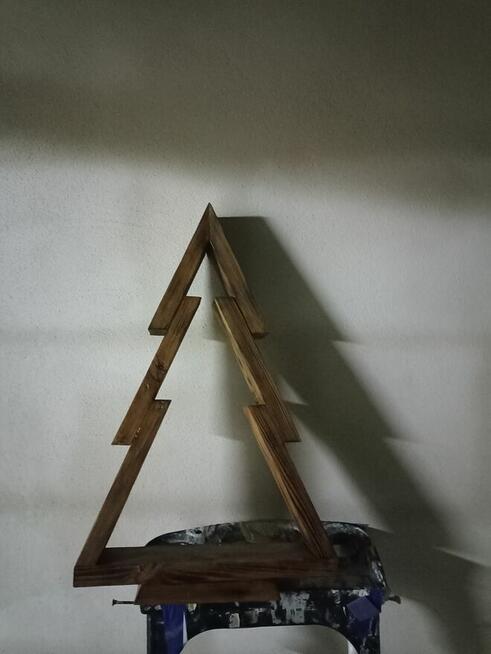 Choinki drewniane, ozdoba