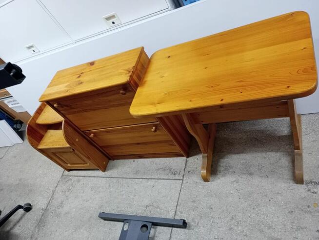 Zestaw do przedpokoju stół szafka komoda na buty szafy komod