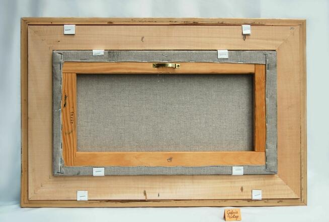 Jacek Kośmiński, sad, pejzaż, obraz olejny na płótnie